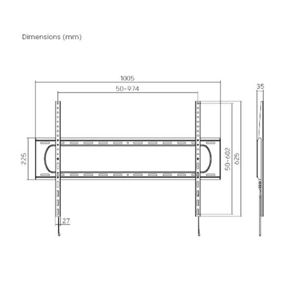 SOPORTE PARED TV 60'' A 120'' FIJO TME - Image 6
