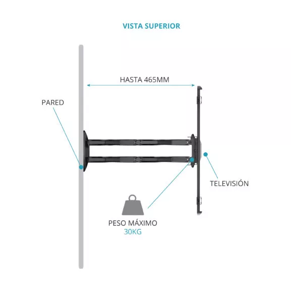 SOPORTE TV PARED ARTICULADO 32 A 65" TME - Image 4