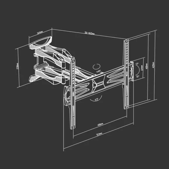 SOPORTE TV PARED ARTICULADO 32 A 65" TME - Image 6