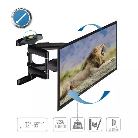 SOPORTE TV PARED ARTICULADO 32 A 75" TME - Image 3