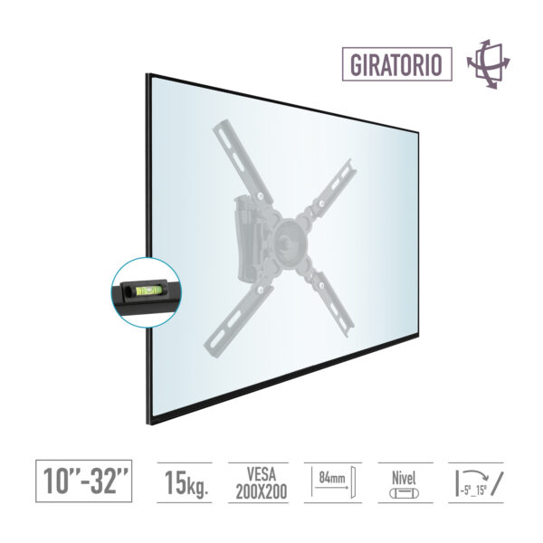 SOPORTE TV 10'' A 32'' ABATIBLE TME - Image 2