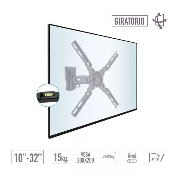 SOPORTE TV 10'' A 32'' ARTICULADO TME - Image 2