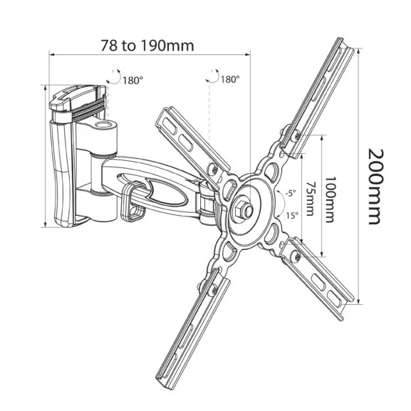 SOPORTE TV 10'' A 32'' ARTICULADO TME - Image 4