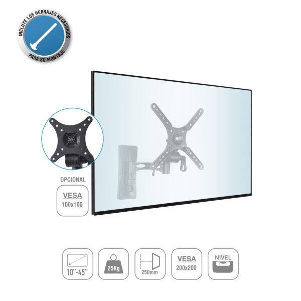 SOPORTE TV ARTICULADO 10'' A 45'' TME - Image 2