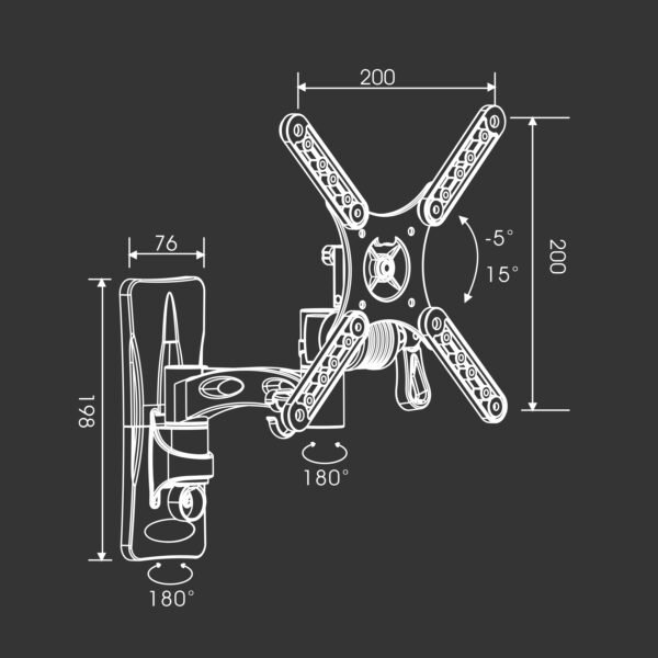 SOPORTE TV ARTICULADO 10'' A 45'' TME - Image 6
