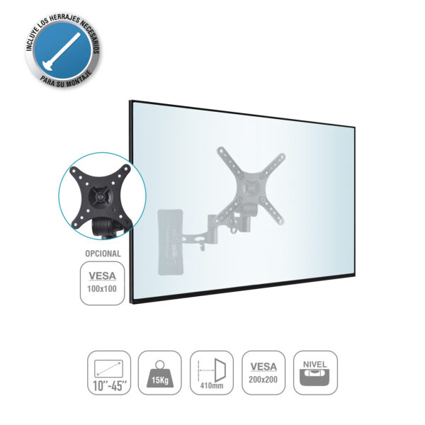 SOPORTE TV ARTICULADO 10'' A 45'' TME - Image 2