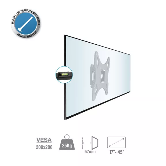 SOPORTE TV PARED ABATIBLE 17 A 45" TME - Image 2