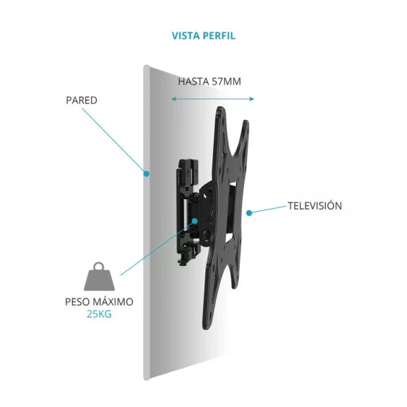 SOPORTE TV PARED ABATIBLE 17 A 45" TME - Image 4