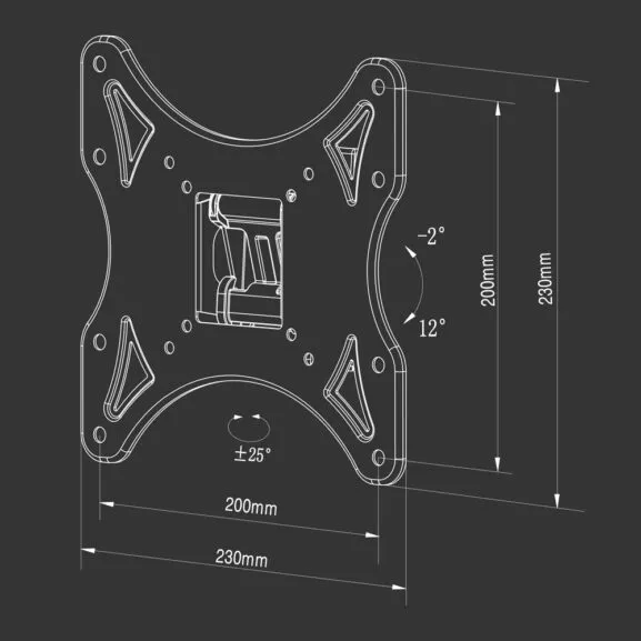 SOPORTE TV PARED ABATIBLE 17 A 45" TME - Image 6