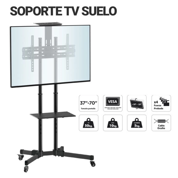 SOPORTE TV SUELO 37" A 70" 50KG TME - Image 2