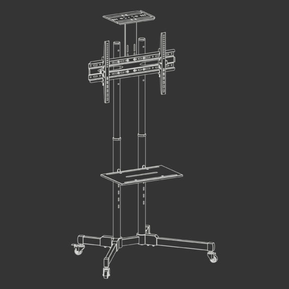 SOPORTE TV SUELO 37" A 70" 50KG TME - Image 6