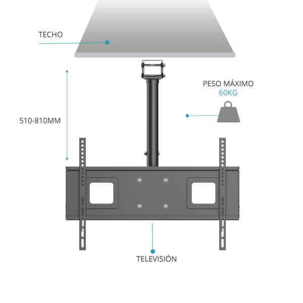 SOPORTE LED/LCD TECHO 32'' A 70'' TM - Image 4