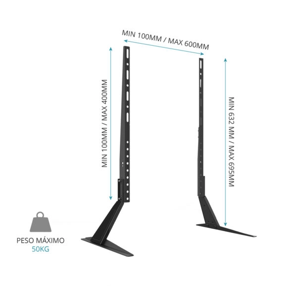 SOPORTE TV PARA MUEBLE DE 37" A 65" TM - Image 3