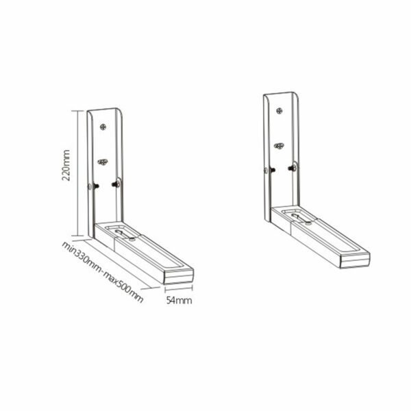 SOPORTE MICROONDAS AJUSTABLE BLANCO - Image 2