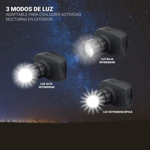 LINTERNA FRONTAL CON ZOOM 3W TME - Image 3