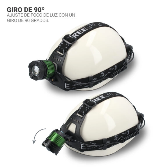 LINTERNA FRONTAL REC. CON ZOOM 10W TME - Image 4