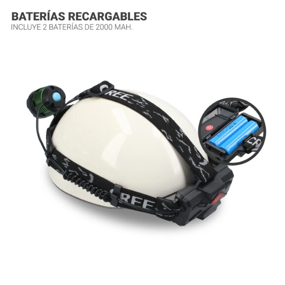 LINTERNA FRONTAL REC. CON ZOOM 10W TME - Image 5