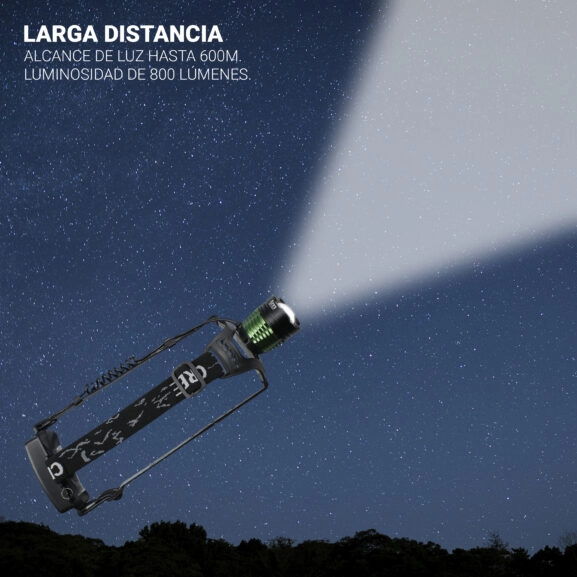 LINTERNA FRONTAL REC. CON ZOOM 10W TME - Image 6