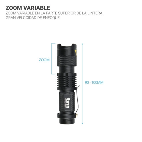 LINTERNA LED 3W BOLSILLO METÁLICA TME - Image 6