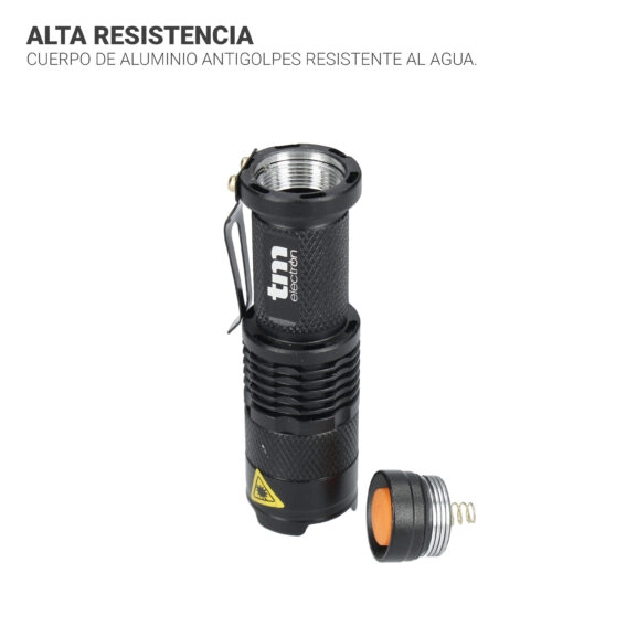 LINTERNA LED 3W BOLSILLO METÁLICA TME - Image 7