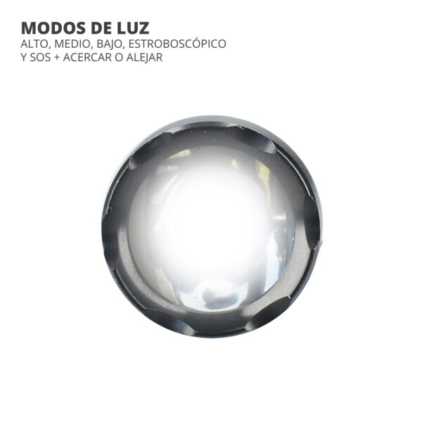 LINTERNA LED 10W ZOOM ALTA CALIDAD REC. - Image 6