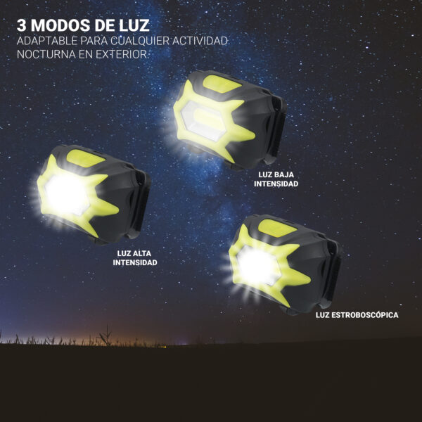 LINTERNA FRONTAL LED 3W COB TM ELECTRON - Image 5