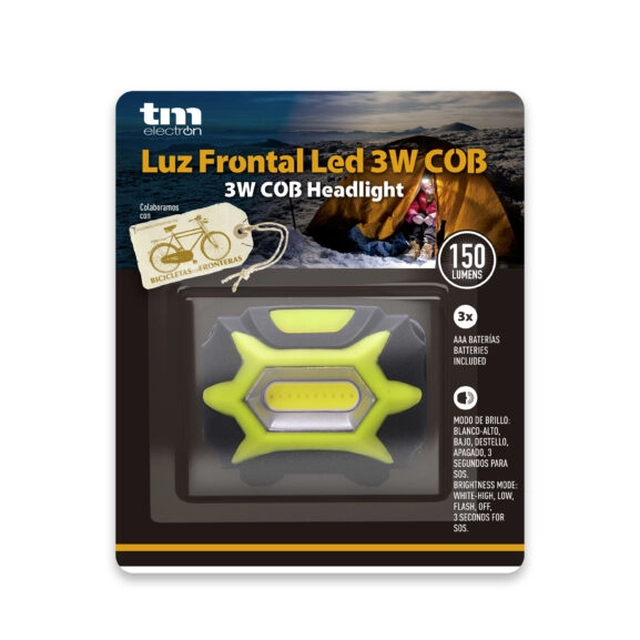 LINTERNA FRONTAL LED 3W COB TM ELECTRON - Image 11