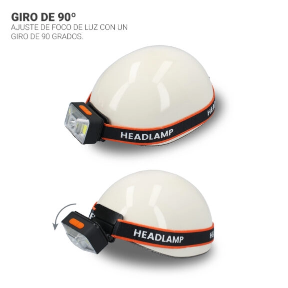 LINTERNA FRONTAL REC. XPE+2xCOB IPX56 TM - Image 4