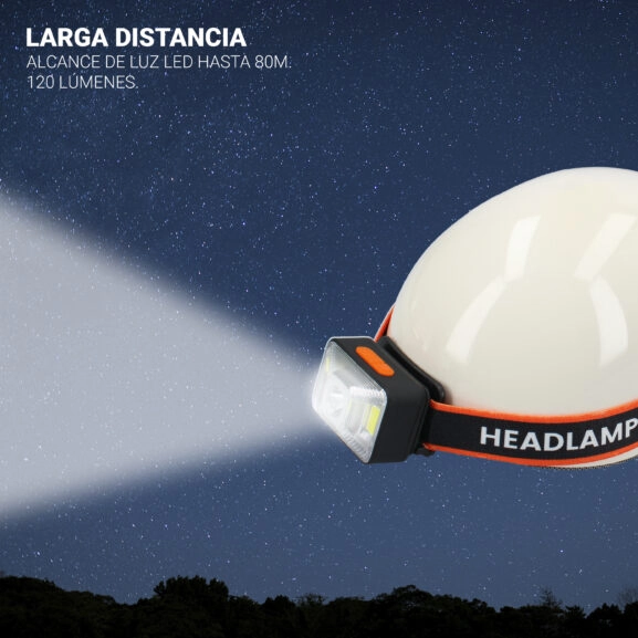 LINTERNA FRONTAL REC. XPE+2xCOB IPX56 TM - Image 6