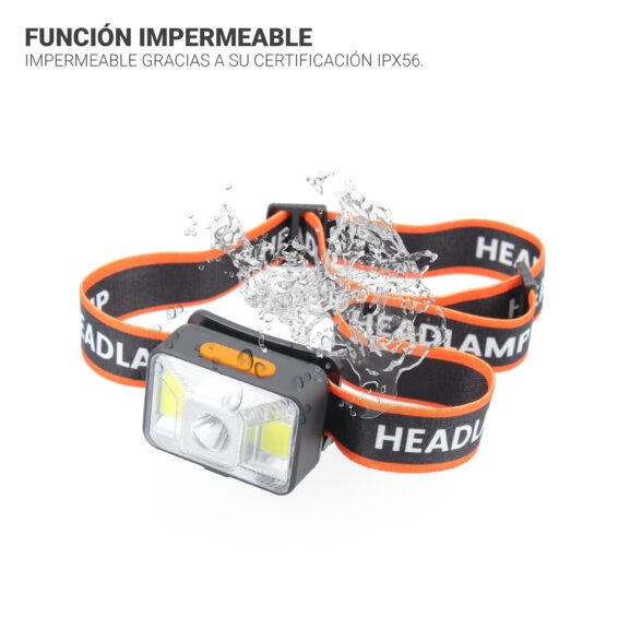 LINTERNA FRONTAL REC. XPE+2xCOB IPX56 TM - Image 7