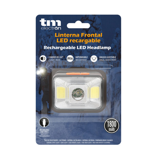 LINTERNA FRONTAL REC. XPE+2xCOB IPX56 TM - Image 8