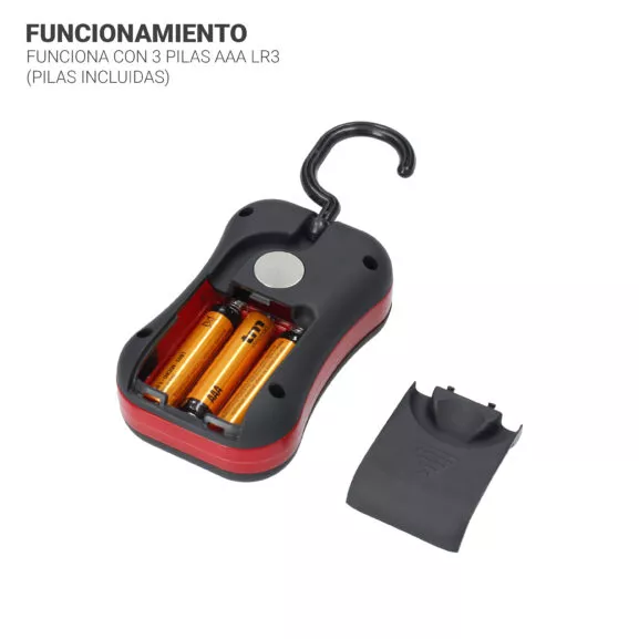 LINTERNA PORTÁTIL 4 LED + 3W COB LED TME - Image 5