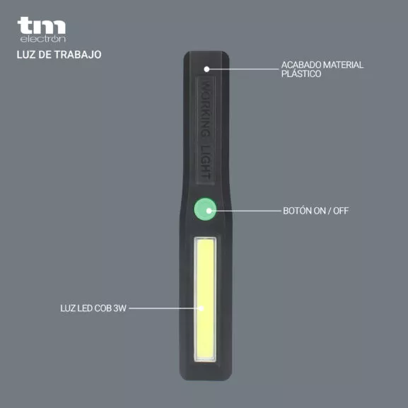 LINTERNA PORTÁTIL 3W COB LED TM ELECTRON - Image 2