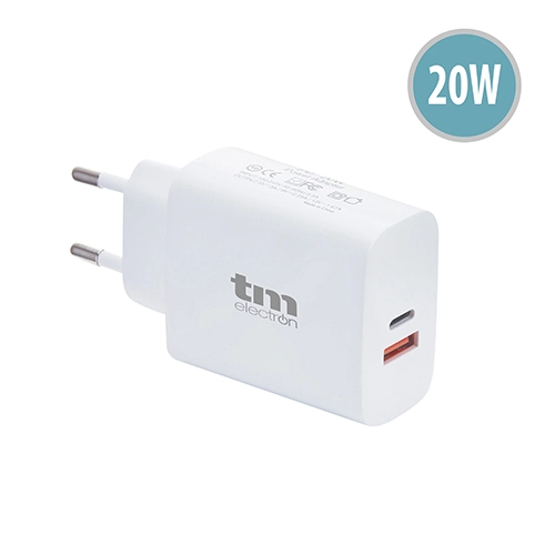 CARGADOR DUAL USB A + C PD 20W TME