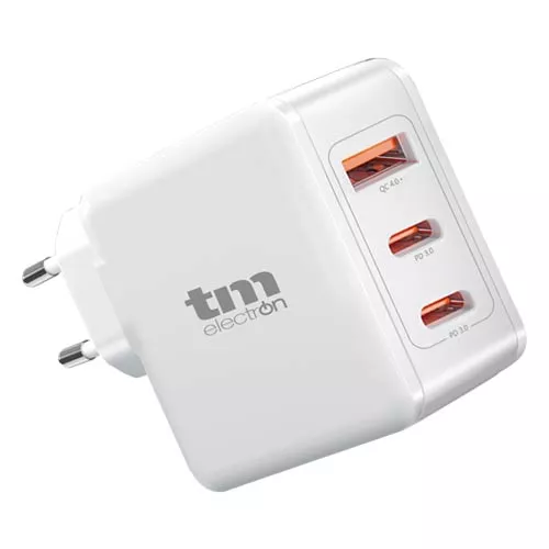 CARGADOR USB A + 2 TIPO C GAN 65W TME