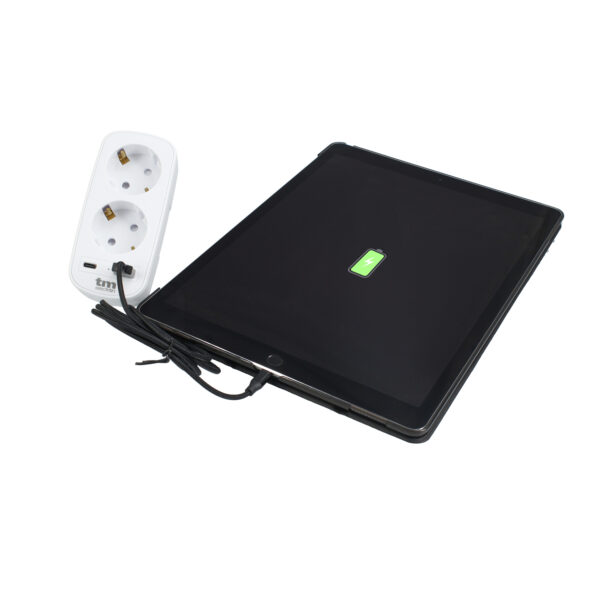 CARGADOR 2 SCHUKO MAS USB A+C 3.1A TME - Image 4
