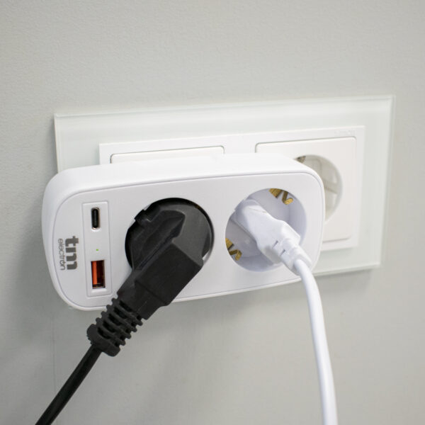 CARGADOR 2 SCHUKO MAS USB A+C PD 20W TME - Image 8