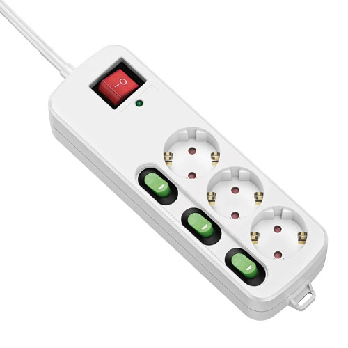 BASE MÚLTIPLE INT. INDV. 3 ENCHUFES 1.5M