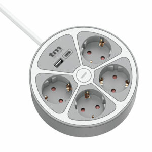BASE MÚLTIPLE INT.4 ENCHUFES CON USB