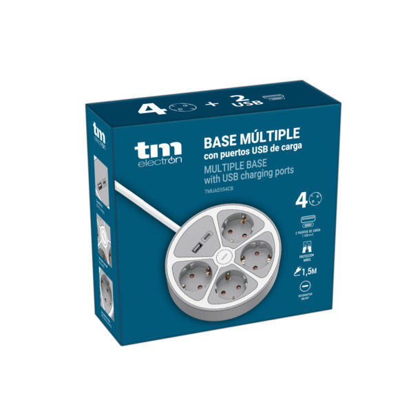BASE MÚLTIPLE INT.4 ENCHUFES CON USB - Image 8