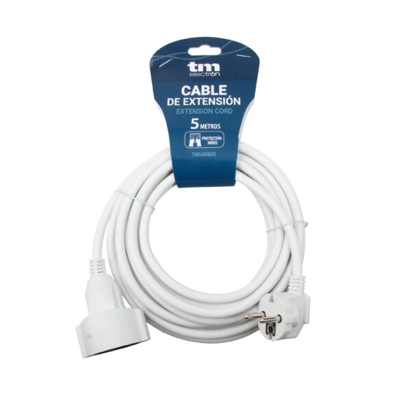 CABLE DE EXTENSIÓN BLANCO 5M SCHUKO TME - Image 3