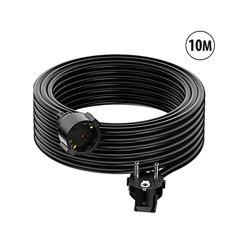 CABLE DE EXTENSIÓN NEGRO 10M SCHUKO TME