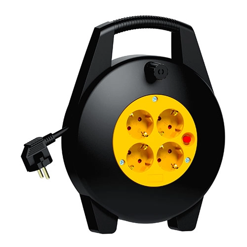 ENROLLACABLE 10 METROS 4 ENCHUFES TME