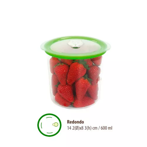 TUPPER REDONDO 600ML AURA FRESH