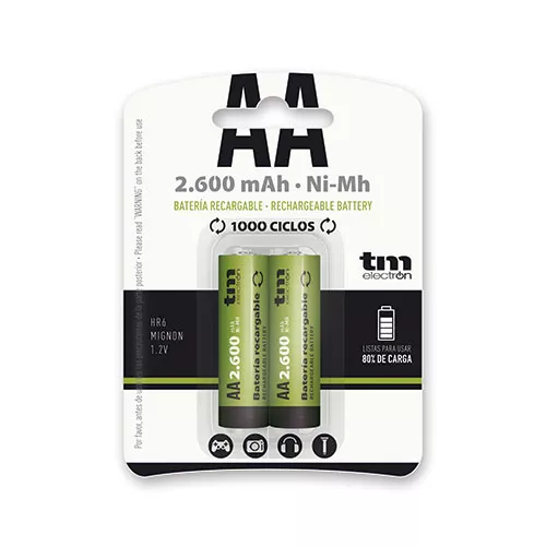BATERIA R6 NI-MH 2.600MAH BLISTER 2X TM