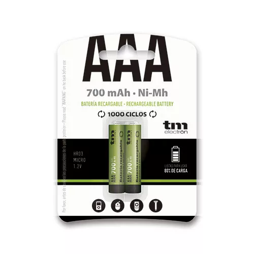 BATERIA R03 NI-MH 700MAH BLISTER 2X TM