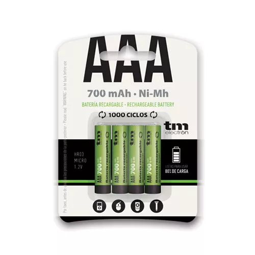 BATERIA R03 NI-MH 700MAH BLISTER 4X TM