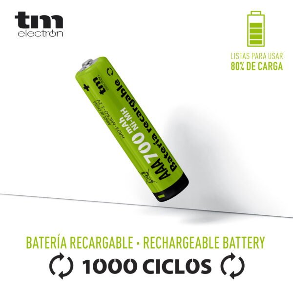 BATERIA R03 NI-MH 700MAH BLISTER 4X TM - Image 2