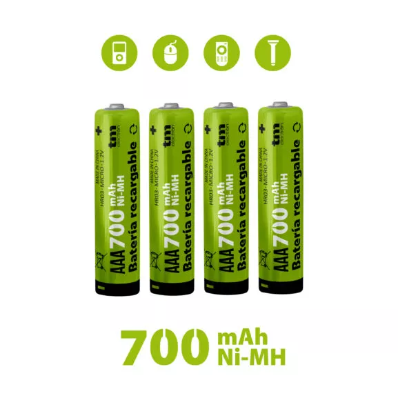 BATERIA R03 NI-MH 700MAH BLISTER 4X TM - Image 4