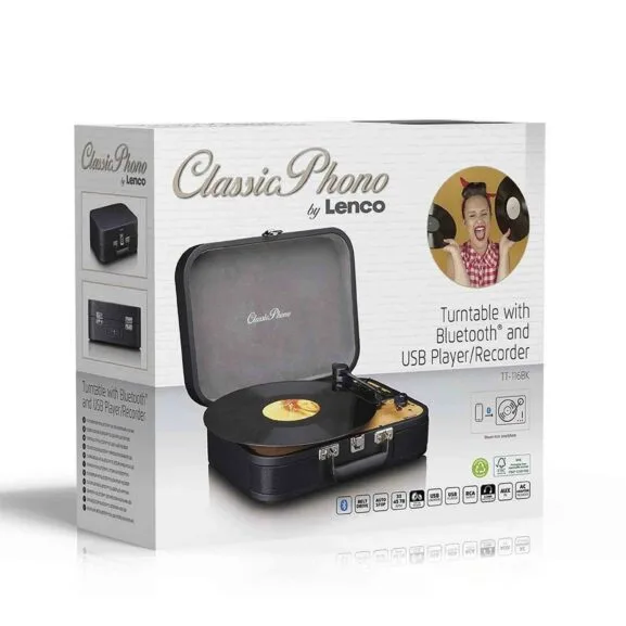 TOCADISCOS RETRO BT Y ALTAVOCES LENCO - Imagen 12